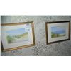 Image 1 : Pair of water color style artist signed prints
