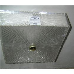 Lucite Mid Century Modern ceiling fixture