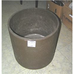 Modern planter on a wheeled base