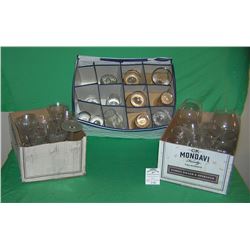 Group of vintage estate stemware and glassware