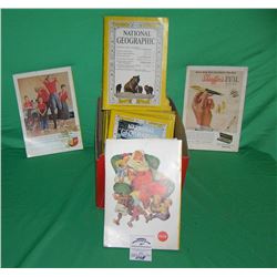 Vintage estate found National Geographic magazines