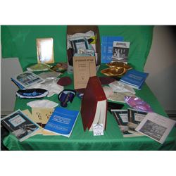 Box full of vintage and modern Judaica