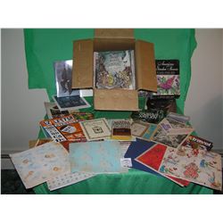 Large box of vintage estate paper collectibles