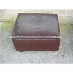 Large leatherette ottoman with storage