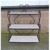 Image 1 : Antique wrought iron 3 shelf display unit
