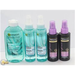 BAG OF FACIAL MIST, TONER AND HAIRSPRAY