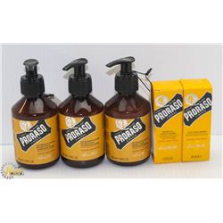 BAG OF ASSORTED PRORASO BEARD CARE