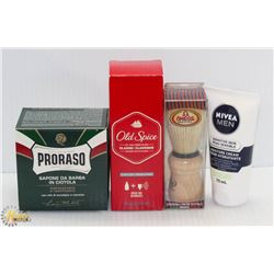 BAG OF ASSORTED MENS WELLNESS ITEMS