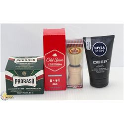 BAG OF ASSORTED MENS WELLNESS ITEMS