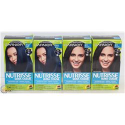 LOT OF 4 GARNIER NUTRISSE #310 DARKEST BLUE & #411