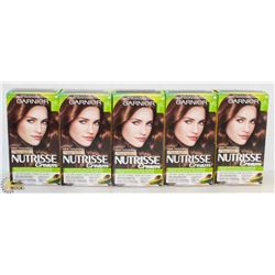 LOT OF 5 GARNIER NUTRISSE #5.23 ROSE GOLD HAIR DYE