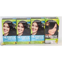LOT OF ASSORTED GARNIER NUTRISSE BLACK HAIR DYE
