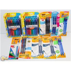 BAG OF ASSORTED NEW PENS
