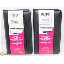 LOT OF 2 UNDATED WEEKLY/MONTHLY PLANNERS.