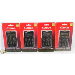 LOT OF 4 CANON F605G CALCULATORS