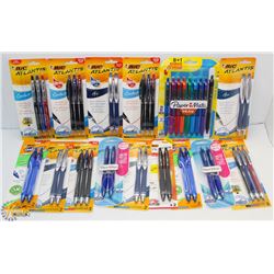 BAG OF ASSORTED NEW PENS