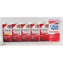 BAG OF ASSORTED EYE DROPS