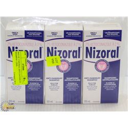 BAG OF 3 NIZORAL ANTI-DANDRUFF SHAMPOO 120ML