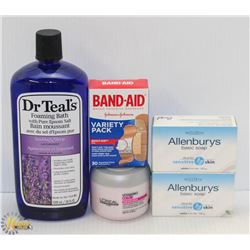 BAG OF ASSORTED WELLNESS PRODUCTS-BANDAIDS,