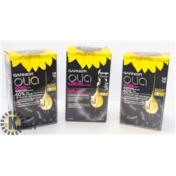LOT OF 3 ASSORTED GARNIER OLIA HAIR DYE
