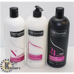 LOT OF 3 TRESEMME SHAMPOO AND CONDITIONER