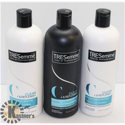 LOT OF 3 TRESEMME SHAMPOO AND CONDITIONER