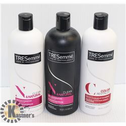 LOT OF 3 TRESEMME SHAMPOO AND CONDITIONER