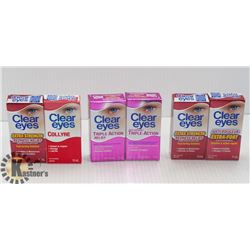 BAG OF CLEAR EYES LUBRICANT EYE DROPS