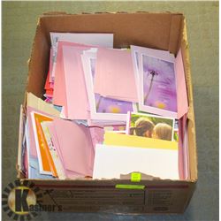 BOX OF ASSORTED GREETING CARDS -