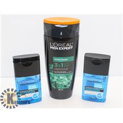 BAG OF LOREAL PRODUCTS INCL 3 IN 1 SHAMPOO,