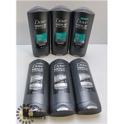 BAG OF ASSORTED DOVE MEN+ CARE BODY WASH