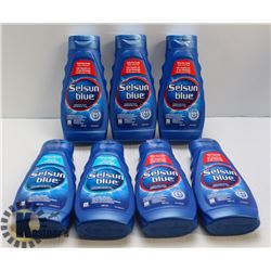 BAG OF SELSUN BLUE ANTI DANDRUFF SHAMPOO.