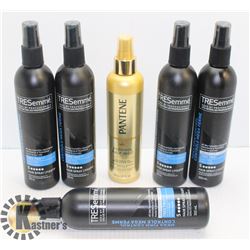 BAG OF TRESEMME HAIR SPRAY & DETANGLER.