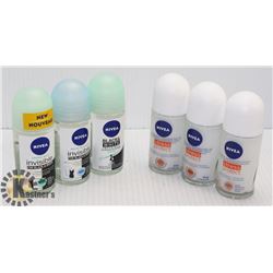 BAG OF NIVEA ROLL ON DEODORANT