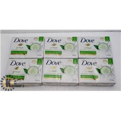 BAG OF DOVE GO FRESH COOL MOISTURE BARS OF SOAP