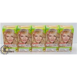 LOT OF 5 GARNIER NUTRISSE #90 BLONDE HAIR DYE