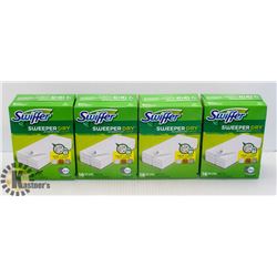 LOT OF 4 SWIFFER SWEEPER DRY CLOTHS