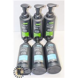 BAG OF ASSORTED DOVE MEN+ CARE FOAMING BATH WASH