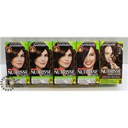 LOT OF 4 GARNIER NUTRISSE ASSORTED HAIR DYE