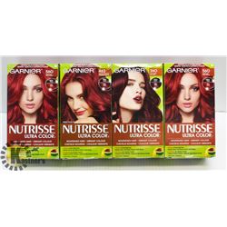 BAG OF ASSORTED GARNIER NUTRISSE RED HAIR DYE