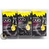 Image 1 : LOT OF 3 GARNIER OLIA ASSORTED BLACK HAIR DYE
