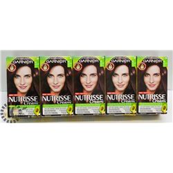 BAG OF 5 GARNIER NUTRISSE #45 DARK MAHOGANY BROWN