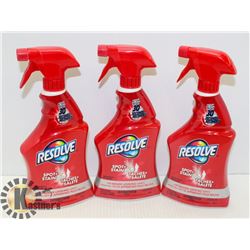 BAG OF 3 RESOLVE CARPET SPOT STAIN + REMOVER