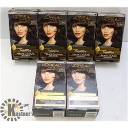 LOT OF 6 LOREAL  PARIS CB415 BRUN COUTURE HAIR DYE