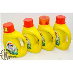 LOT OF 4 TIDE SIMPLY CLEAN & FRESH 1.18L LAUNDRY