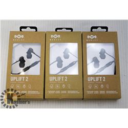LOT OF 3 UPLIFT2 EARPHONES