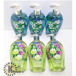 LOT OF 6 ASSORTED SOFT SOAP HAND WASH