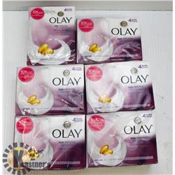 BAG OF ASSORTED OLAY BAR SOAP.