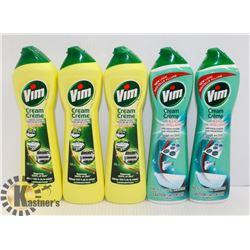 BAG OF ASSORTED VIM CREAM CLEANER