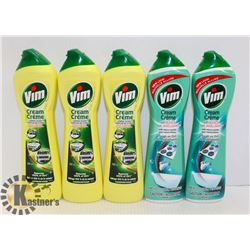 BAG OF ASSORTED VIM CREAM CLEANER